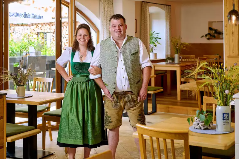 Hofcafé mit Biergarten und regionalen Spezialitäten